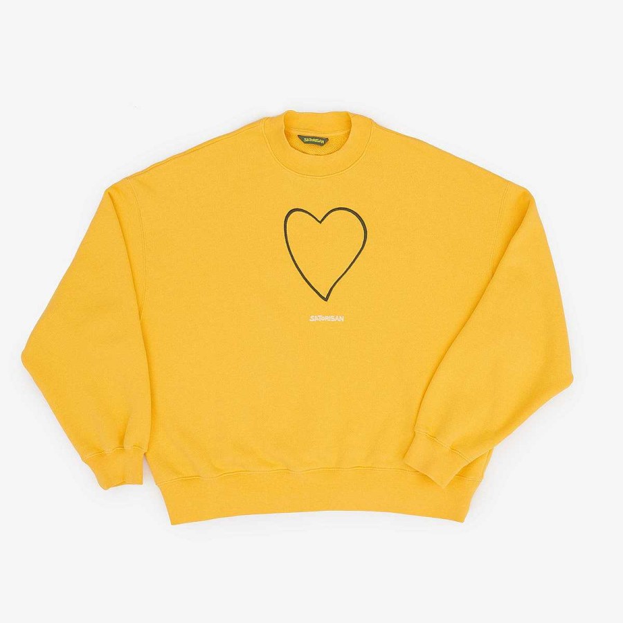 Clearance Sweatshirt Oversize Organic Cotton | Primary Yellow Origin Sudaderas