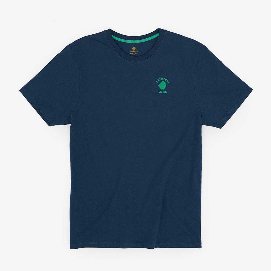 Online T-Shirt Regular Fit Organic Cotton | Blue Ink Every Day Living Camisetas