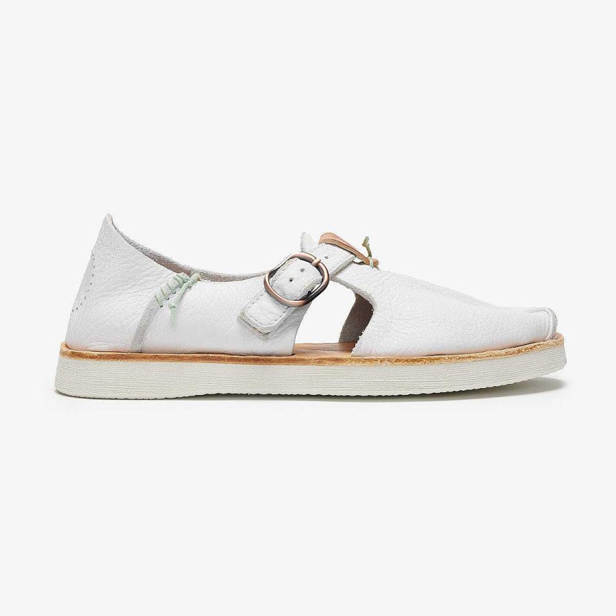 Clearance Benirras Premium | White Sandalias